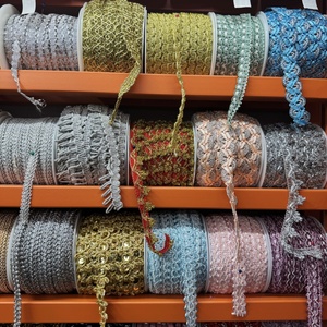 Erkoumi tùy chỉnh Polyester dệt bện <span class=keywords><strong>TRIM</strong></span> vải Gimp <span class=keywords><strong>TRIM</strong></span> ren Ribbon may rìa <span class=keywords><strong>TRIM</strong></span> đối với trang sức làm may quần áo - Product Image 2
