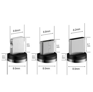 LED nero magnetico 8pin Micro connettore USB magnetico cavo USB 3 in <span class=keywords><strong>1</strong></span> per i telefoni cellulari - Product Image 3