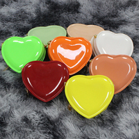 Sacs à main tendance en forme de cœur, mini sacs en silicone PVC pour femmes et enfants, sacs à bandoulière en forme de cœur