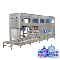 Machine de remplissage d'eau potable pure automatique pour bouteilles de 19 et 20 litres, 5 gallons, 150, 200 et 300 bph, fabriquée au Nigeria