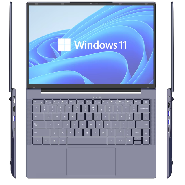 Business Travel Laptop 2025 Professional Ultrabook U7-155H 16GB 1TB SSD 15.6'' IPS FHD with Fingerprint Recognition
