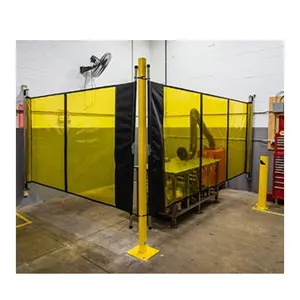 Robot Welding Curtain Shades For Robot Welding Cells And Fencing Retractable Welding Screen