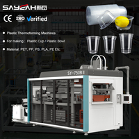 Ligne de production de thermoformage de machines automatiques à haute efficacité pour la fabrication de gobelets et de bols en plastique