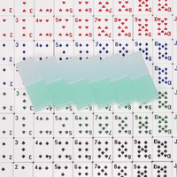 Langzi Luxury 54 Cartes à Jouer Carrées Durables 63*88mm Jeux de Poker Boîte Personnalisée Impression Logo Personnalisé CMYK 4 Couleurs Offset