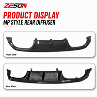 Diffuseur arrière en fibre de carbone sèche style MP pour BMW M3 M4 F80 F82 2014-2018, lèvre de pare-chocs arrière