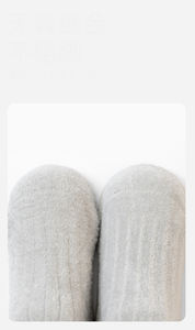 Calcetines Xiangyi para Bebés, Color Rosa Sólido, Tubo Largo, Forro Polar Cálido para Invierno, Calcetines Gruesos y Suaves para Bebé - Product Image 4