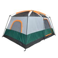 Tenda Camping Keluarga Besar 5-8 Orang, Mudah Dipasang, Dua Kamar Tidur Satu Ruang Tamu, Luas, Tahan Air, Bahan Oxford Bernapas