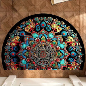 Small Foot Bathroom Area Rug Polyester Machine Made Absorbent Dirt-Resistant Plush Pile Height Non-Slip Easy Care Modern Ready - Product Image 3