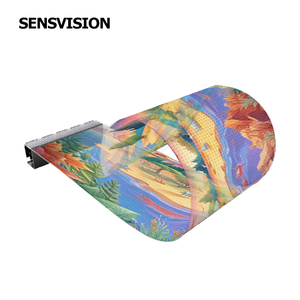 Slim Trọng lượng nhẹ linh hoạt Màn hình LED năng lượng hiệu quả Màn hình hiển thị trong suốt vô hình HD cho trung tâm mua sắm trong nhà - Product Image 1