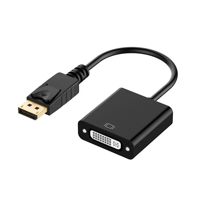 1080P Displayport a DVI Adaptador convertidor DP a DVI Cable macho a hembra