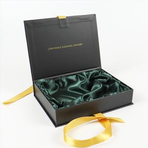 Boîtes rigides en papier magnétique biodégradables et écologiques personnalisées avec doublure en éponge pour l'emballage de perruques et de tresses de luxe - Product Image 3