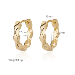 Pendientes redondos elegantes para mujeres y niñas, pendientes de aro de acero inoxidable de lujo, aretes estéticos de compromiso de boda Vintage - Product Image 4