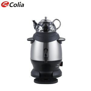 <span class=keywords><strong>Samovar</strong></span> Turco con Teiera in Porcellana, Bollitore Elettrico per Ufficio e Hotel 4+1L, <span class=keywords><strong>Samovar</strong></span> Turco <span class=keywords><strong>Russo</strong></span> Iraniano - Product Image 4