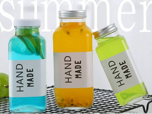 Verre à shot de 300 ml, transparent, de style français, pour jus pressé à froid et brandy, avec bouchon à vis en aluminium plastisolé - Product Image 2