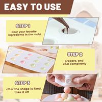 Moules en silicone antiadhésifs à 15 cavités Plateau de cuisson 3D pour gâteau et mousse Plateaux de cuisson réutilisables en silicone de qualité alimentaire