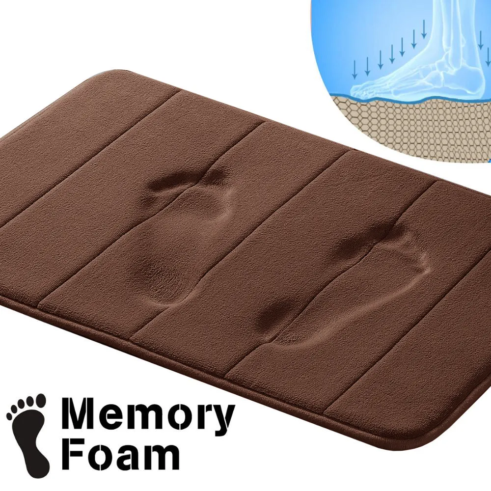(CHAKME) Wholesale factory microfiber memory foam bath mats bathroom rug low moq custom type color size