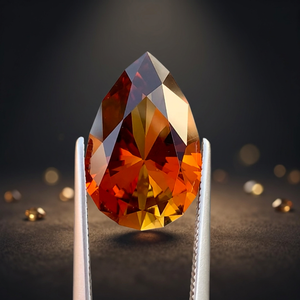 Tourmaline naturelle de forme poire, qualité excellente, 7,23 carats, sans défaut, taille impeccable, provenant de Tanzanie, 16,6x10,8x7,3mm - Product Image 3