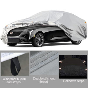 ユニバーサルカーカバー防水防風防止防止UV全天候保護屋外用防風防止頑丈車カバー - Product Image 2
