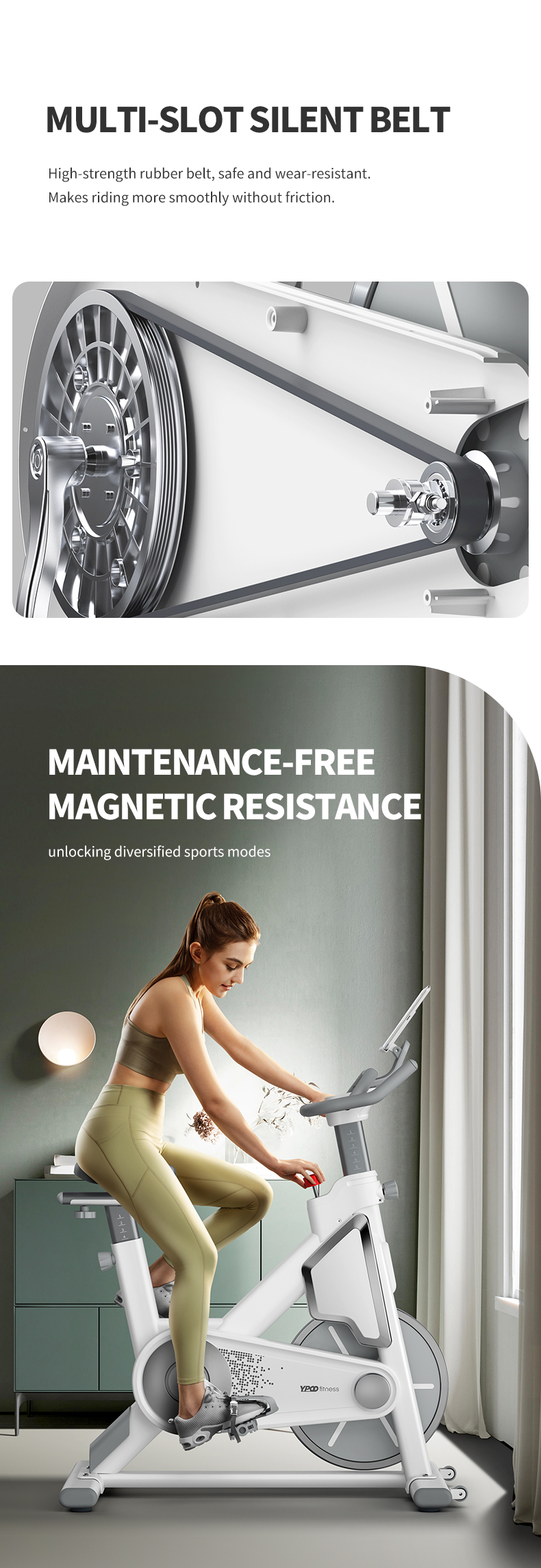 SGS certified YPOO Intelligent Fitness Equipment Source Factory gym spinning bike spinning bikes for sale