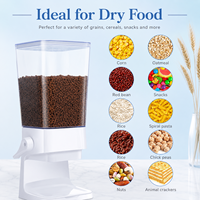 Conteneur de stockage de céréales en acrylique de qualité alimentaire, sans BPA, écologique, haute transparence, 6L, distributeurs de nourriture en vrac, bonbons, noix, supermarché