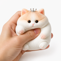 Mainan Squishy Kucing Neinei Kawaii Super Lembut Maltose Slow Rising TPR Mainan Remas Bentuk Kucing