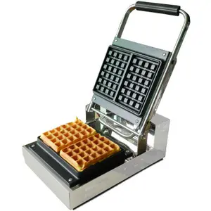 Commerciale elettrico rotante mini macchina aquila in acciaio inox waffle maker
