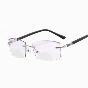 軽量スクエア遠近両用老眼メガネ遠近両用着色老眼鏡ブルーライトブロッキング - Product Image 5