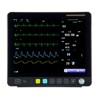 Moniteur patient vétérinaire grand écran LCD 15 pouces pour hôpital vétérinaire, chirurgie, soins intensifs, ECG, NIBP, SpO2, EtCO2, moniteur cardiaque
