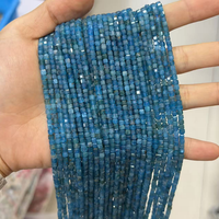 Perles carrées facettées en pierre naturelle de 3 mm, 90 types de pierres naturelles disponibles pour la fabrication de bijoux DIY