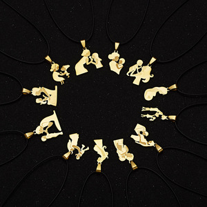 Collar con colgante <span class=keywords><strong>de</strong></span> acero inoxidable para el Día <span class=keywords><strong>de</strong></span> Acción <span class=keywords><strong>de</strong></span> Gracias para madre, <span class=keywords><strong>cadena</strong></span> <span class=keywords><strong>de</strong></span> cuero para madre, padre, bebé, mujer, esposa, madre, familia - Product Image 1