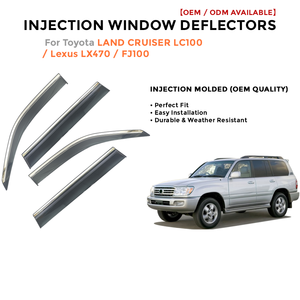 Deflectores de Ventana Laterales para Toyota LC200 2008-2019 Protector de Lluvia Accesorios de Coche - Product Image 2