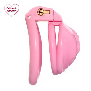 Set Gabbia di Castità Sissy <span class=keywords><strong>Pussy</strong></span> Leggera con Micro Labia e Anelli per Pene in 4 Misure, Giocattoli Sexy SM per Uomini Gay - Product Image 2