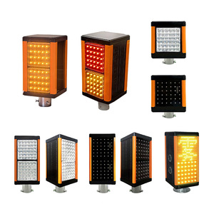 Lampada di Segnalazione LED Sincronizzata Antiappannamento (Alimentazione Solare e <span class=keywords><strong>a</strong></span> Corrente) ad Alta Intensità con Riflettore Prismatico Diffuso Portatile - Product Image 2