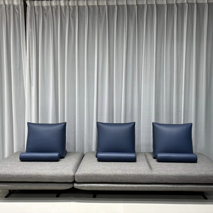 Light Luxury Minimalist Backless Modular Sectional <strong>Sofa</strong> Set <strong>Stainless</strong> <strong>Steel</strong> Legs Modern Straight Row Fabric <strong>Sofa</strong> for Living Room - Product Image 5
