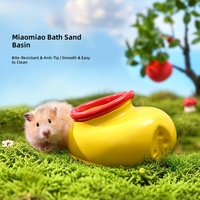 Bak Mandi Pasir Keramik untuk Hamster, Toilet, Tempat Berlindung, Multi-Guna untuk Hamster Suriah, Hewan Peliharaan Kecil, Grosir