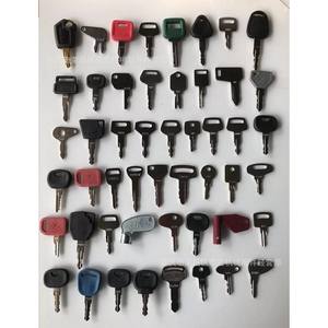 Excavator <b>Keys</b> Set 50-Piece Metal <b>Blank</b> <b>Keys</b> For 5P8500 H800 777 F900 459A 301 455 606 Models - Product Image 1