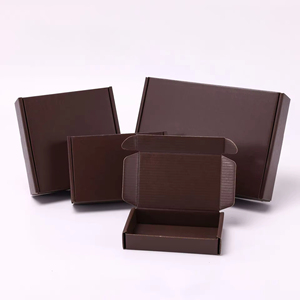 Boîtes rigides écologiques marron, résistantes, avec impression multicolore, forme personnalisable, en carton kraft, logo personnalisé - Product Image 2