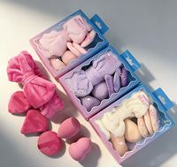 Lot de 6 bandeaux Cloud pour spa, maquillage, yoga, avec chouchous et pinces, coffret cadeau, vente en gros