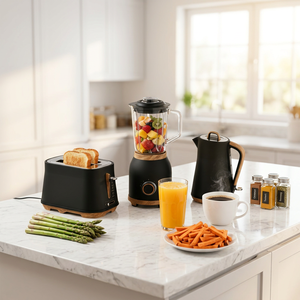 BESTONE Retro Breakfast <b>Set</b> 13 type Electric <b>Toaster</b> <b>Kettle</b> Blender Household Appliance OEM ODM - Product Image 1