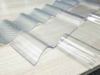 Lámina de Techo Corrugada de Policarbonato Transparente, Panel de Techo de PC Impermeable con Protección UV para Toldos, Pasillos y Cocheras