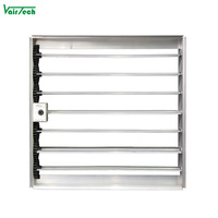 Vanne d'air en aluminium pour CVC, réglable, à commande manuelle, à lames opposées, pour ventilation OBD