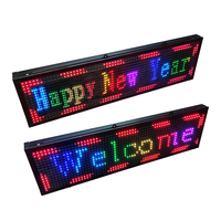Pantalla LED a Todo Color 16X96, Multicolor, Programable, Tablero de Mensajes Desplazables, Montable en Pared, Señalización Digital Interior