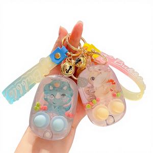 Llaveros de dibujos animados y anime bonitos, colgantes de juego de baloncesto con aro subacuático, muñecos de máquina de regalos, plástico Burst-F - Product Image 1