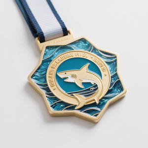 Medalha Design Logo Blown Metal Custom Soccer Medals Holder Eco-Friendly Personalized Award Laser Engraved Embossed Custom Color - Product Image 4