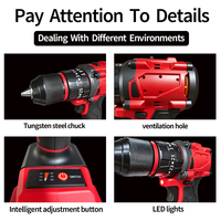Perceuse à percussion sans fil 18V Milwaukee, visseuse électrique pour la décoration domestique, rechargeable