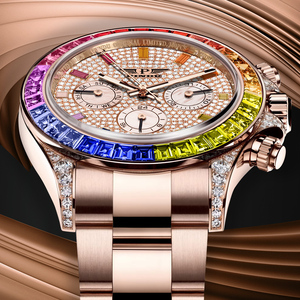 Reloj Mecánico Automático de Lujo PINDU Flamboyant para Hombre, Caja de Acero Inoxidable de Alta Calidad, Resistente al Agua, Cristal de 20 mm, Completo - Product Image 2