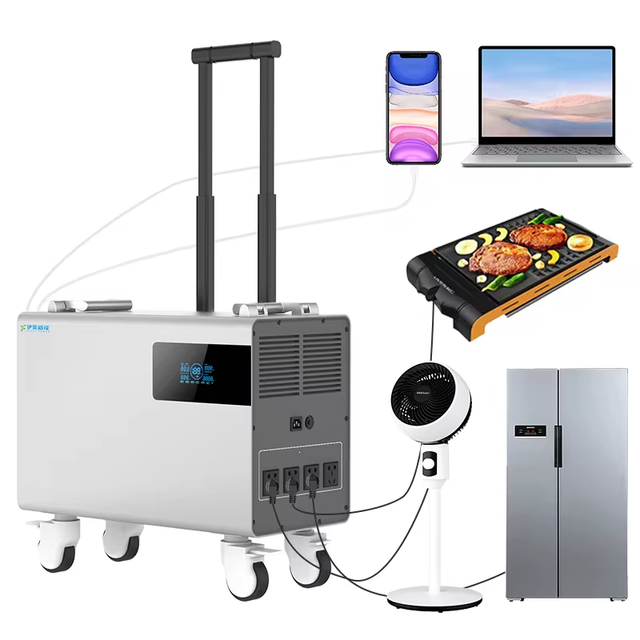 Portable Power Station 51.2V 2458wh Solar System Backup Storage Battery 48V Lifepo4 Battery 2000W Power Supply with Inverter