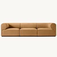 Canapé en tissu velours personnalisé Rhoohill pour salon, style américain, mobilier moderne pour salon, sièges modulaires sectionnels