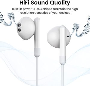 Écouteurs USB type-c hi-fi stéréo intra-auriculaires filaires pour Samsung Galaxy S21 Ultra S20 FE Note 10 <span class=keywords><strong>Google</strong></span> Pixel 6 5 - Product Image 3