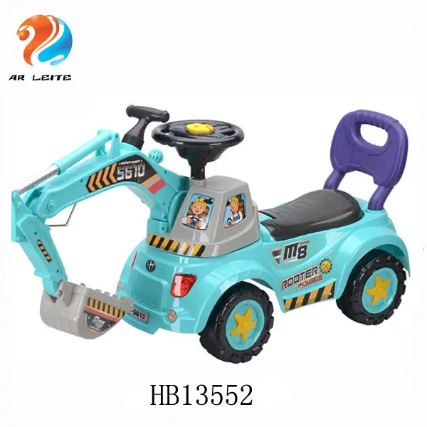 Hot selling multi-function engineering kids ride on car plastic baby scooter kids ride on trucks with toys